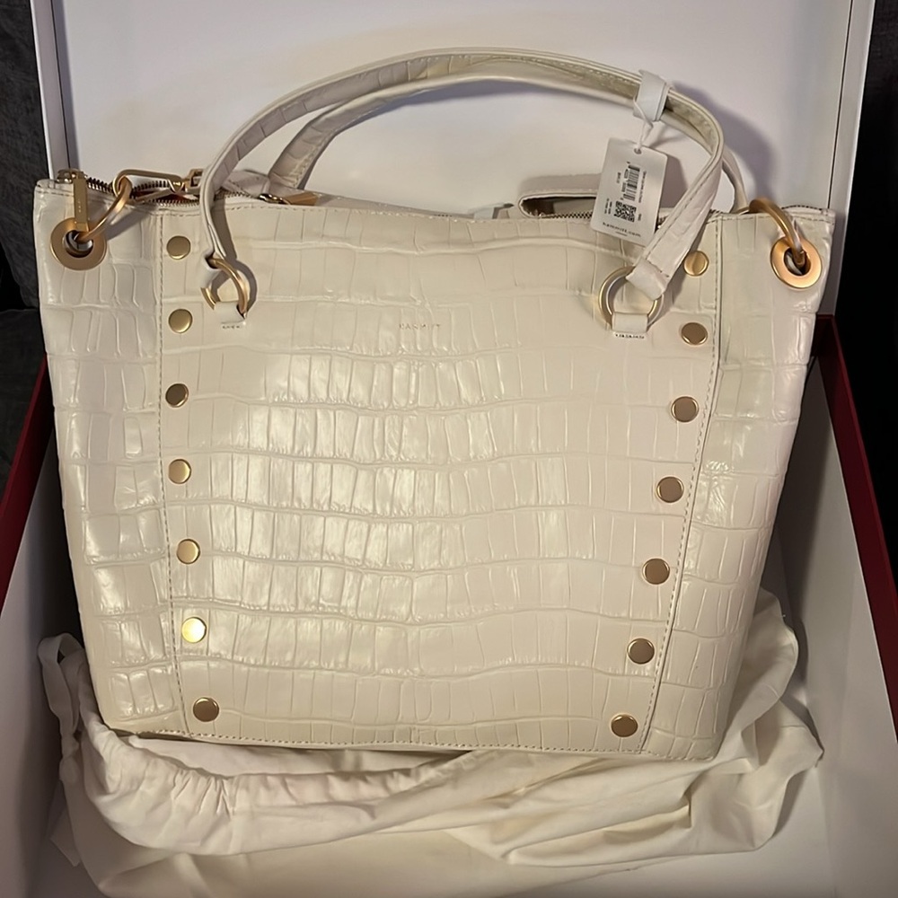 New Hammitt Large Daniel Satchel Calla Lily Crocco w/ Dust bag original package